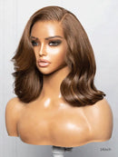 Hairvivi Emery Yaki Bob Wig Side Parting Glueless Lace Frontal Wig