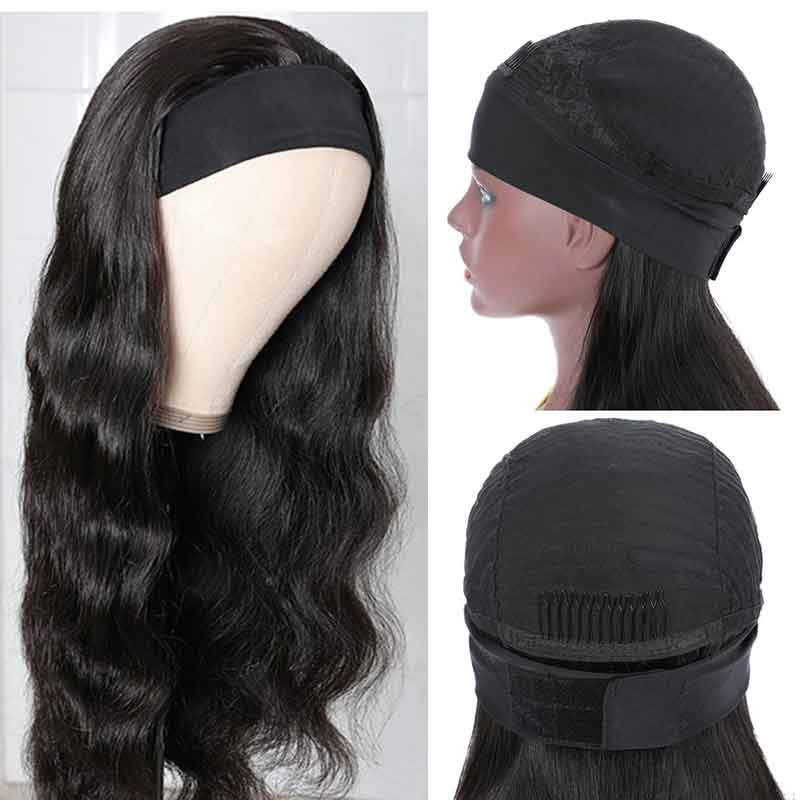 Aligrace Headband Body Wave Human Hair Wigs