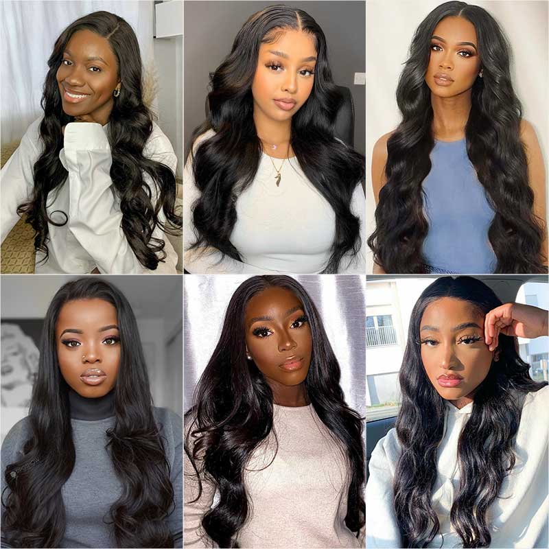 Ali Grace Body Wave Hair Bundles 3 Pcs With 4x4 Lace Closure