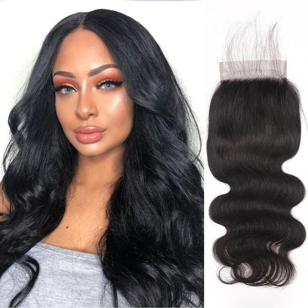 Body Wave 4*4 HD Lace Closure Free part 5*5 14inch-20inch Unprocessed Virgin Human Hair 5*5 Lace Closure No Shedding