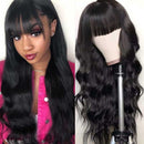 Aligrace Machine Made Body Wave Wig with Bangs