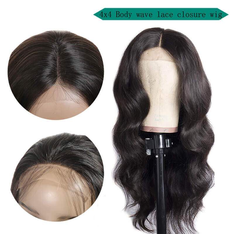 Ali Grace 5x5 Lace Closure Body Wave Human Hair Wigs