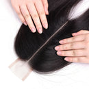 Dola Hair 2x6 Part Lace Closure With 3 Bundles 8A Brazilian Straight Hair