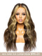 Hairvivi Amy Brown Hair With Blonde Highlights Invisible Scalp 13x4.5 Lace Frontal Wig