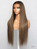 Hairvivi Maire Brown Wigs With Highlights Natural Looking Human Hair Wig