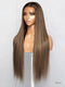 Hairvivi Maire Brown Wigs With Highlights Natural Looking Human Hair Wig