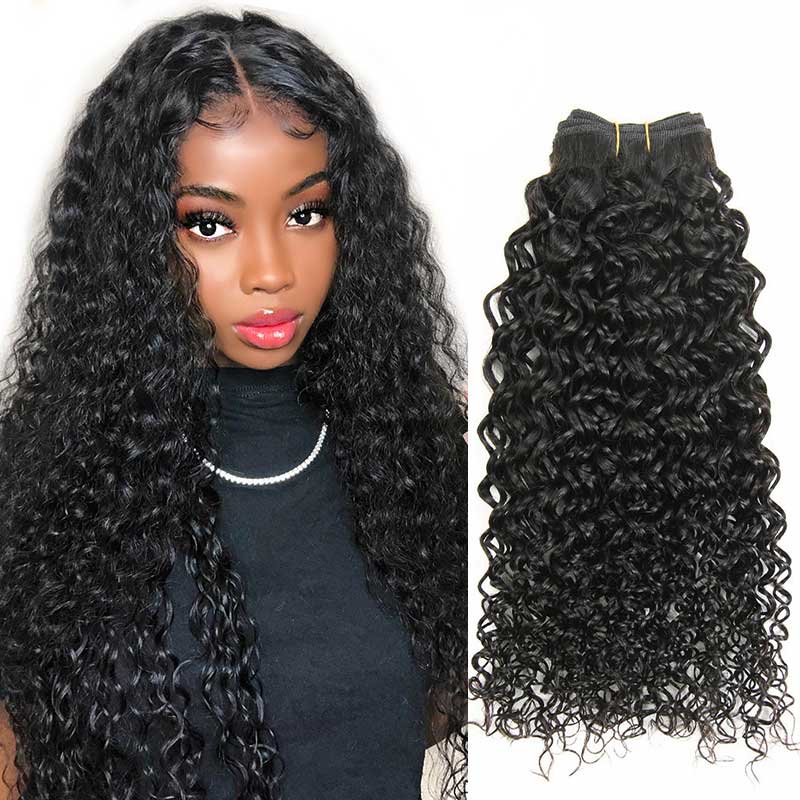 Ali Grace 12A Grade Brazilian Kinky Curly Human Hair 1 Bundles Natural Color