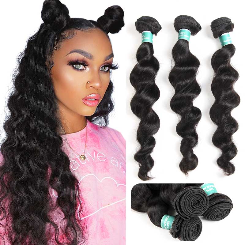 Ali Grace 3 Pcs Loose Wave Human Hair Bundles