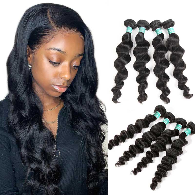 Ali Grace 4 Pcs Loose Wave Human Hair Weaves