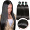 Ali Grace Straight Human Hair 3 Bundles With 4x4 Lace Closure