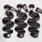 CurlyMe Body Wave Virgin Human Hair 3 Bundles With 13x4 Frontal Natural Black