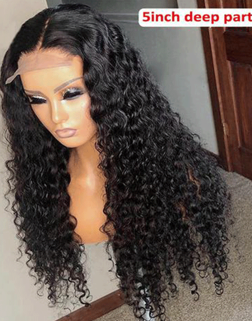 Jessies Wig HD Lace 5x5 Curly Lace Closure Wig Glueless Brazilian Human Hair Wigs