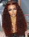 Jessies Wig Burgundy Color Curly 13x4 Lace Front Wig Glueless HD Lace 4x4 Lace Human Hair Wig