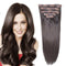 Tina Collection 100% Human Hair Clip-On Hair Extensions 7 Pcs - Straight