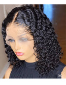 Jessies Wig Short Curly Bob Lace Front Human Hair Wigs Closure Bob Wigs