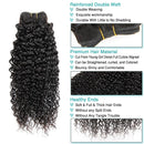 Ali Grace Kinky Curly Hair Weave 3 Pcs With 13x4 Lace Frontal