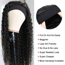 Aligrace Headband Kinky Curly Wigs For Black Women