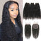 Ali Grace Kinky Curly Hair Bundles 3 Pcs with 4x4 Lace Closure