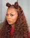 Jessies Wig Reddish Brown Colored Deep Curly 4x4 Lace Closure Wig HD Lace 13x4 Lace Front Human Hair Wigs