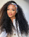 Jessies Wig Glueless Curly Human Hair Headband Wig More Natural & Breathable & Comfortable