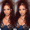 Aligrace 13x4 Lace Jerry Curly Wigs Reddish Brown Color