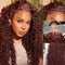 Aligrace 13x4 Lace Jerry Curly Wig Reddish Brown