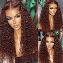 22inch Jerry Curly Wig Reddish Brown 13*4 Lace Front Wigs