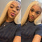 Ali Grace Straight Hair Bundles 3 Pcs With 13x4 Lace Frontal Blonde Color