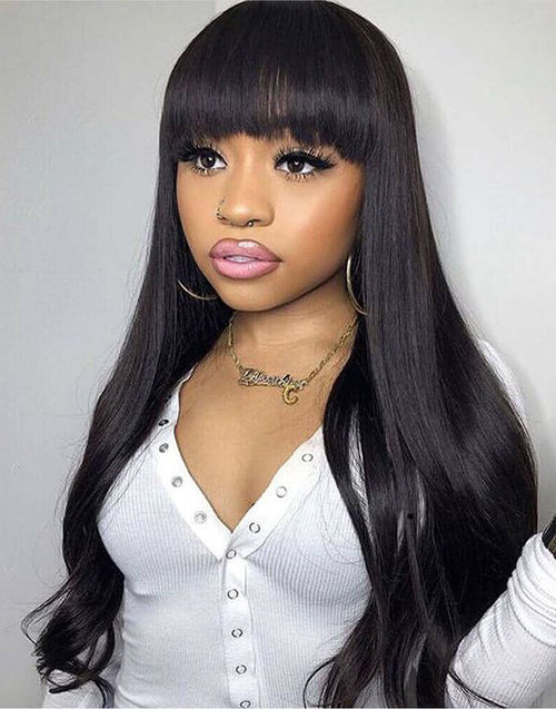 Jessies Wig Buy 2 Wigs=$189.99 18"Straight 13x5 Lace Frontal Wig With Bangs+12"Curly Thin Part Bob Wig