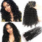 Ali Grace Deep Wave Hair Wave 3 Pcs With 4x4 Lace Closure