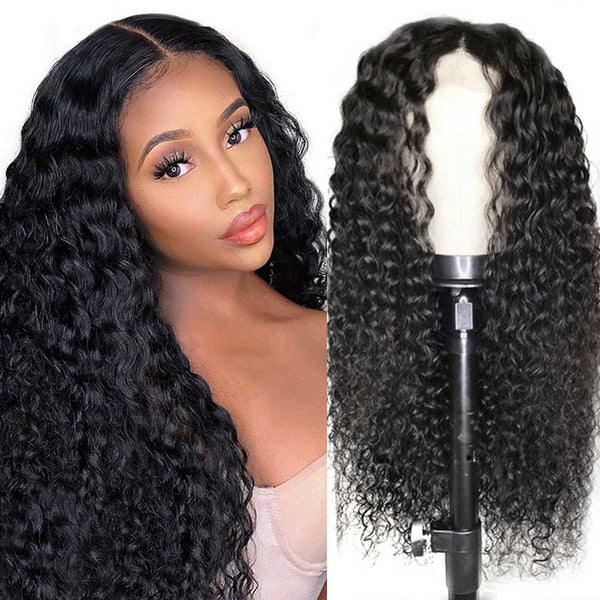 Aligrace 13x5x1 T Part Lace Deep Wave Human Hair Wig