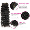 Ali Grace Deep Wave Hair Wave 3 Pcs With 4x4 Lace Closure