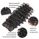 Ali Grace 3 Pcs Deep Wave Hair Bundles Natural Black Color