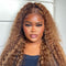 Transparent Hd Lace 4x4 5x5 Lace Closure Wigs Highlight 4/27 Honey Blonde Deep Wave Wig