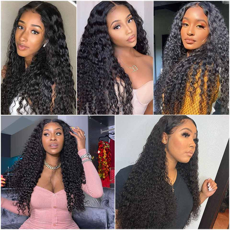 Aligrace 13X4 Lace Deep Wave Human Hair Wigs