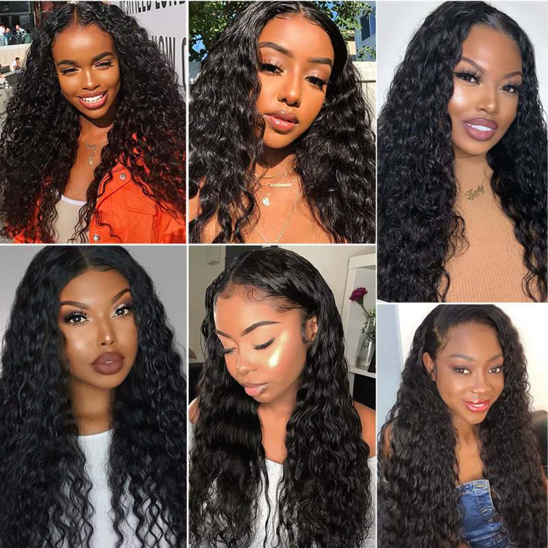 Aligrace 4x4 Lace Deep Wave Human Hair Wig