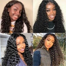 Ali Grace Deep Wave Hair Bundles 3 Pcs With 13x4 Lace Frontal