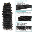 Ali Grace Deep Wave Hair Bundles 3 Pcs With 13x4 Lace Frontal