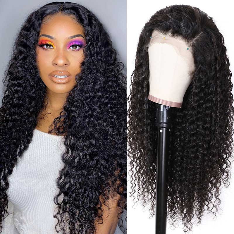 Aligrace 13x4 Lace Frontal Deep Wave Human Hair Wigs