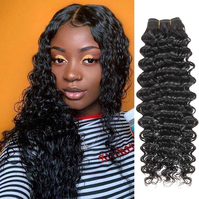 Ali Grace 12A Grade Deep Wave Curly Hair 1 Piece 100% Virgin Human Hair Bundles