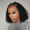 Flash Sale 12inch Glueless Curly Invisible 13x6 Lace Frontal Bob Wig