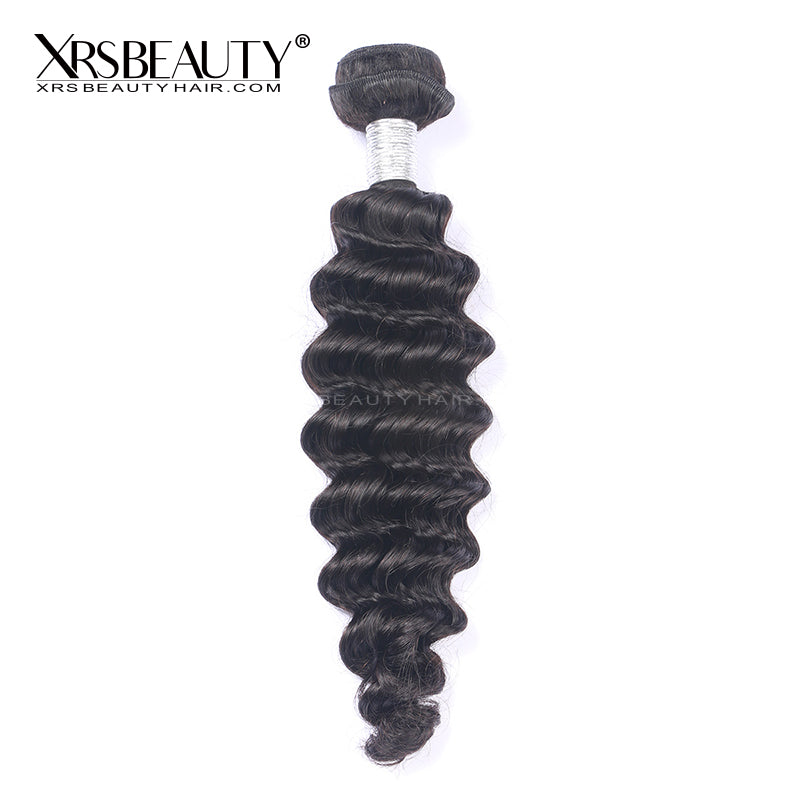 Xrs Beauty Hair 1pcs Deep Wave Brazilian Virgin Hair Bundle [WEFT04]