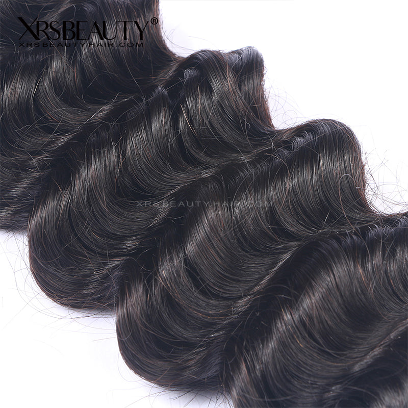 Xrs Beauty Hair 1pcs Deep Wave Brazilian Virgin Hair Bundle [WEFT04]