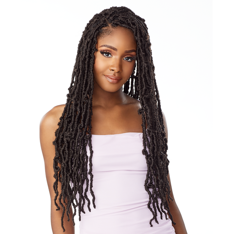 Sensationnel Lulutress Synthetic Crochet Braids - 3X Distressed Locs 24"