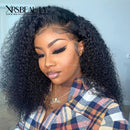 Xrs Beauty Hair Kinky Curly FAKE SCALP 13X6 Lace Front Natural Virgin Human Hair Wig 150% Density [FSW05]