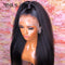 Xrs Beauty Hair Human Hair Kinky Straight Hair FAKE SCALP 13×6 Lace Front Wigs With Baby Hair 150% Density [FSW06]