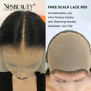 Xrs Beauty Hair 13×6 FAKE SCALP Lace Frontal Yaki Straight Wig 150% Density Human Hair [FSW08]