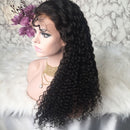 Dola Hair Deep Curly Fake Scalp Lace Front Wig Human Hair Glueless