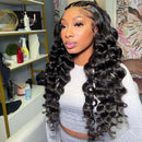 Xrs Beauty Hair Real Human Hair HD Full Lace Wig Loose Wave Clean Hairline Knots [FLW03]