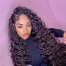 Xrs Beauty Hair Real Human Hair HD Full Lace Wig Deep Wave Clean Hairline Knots [FLW04]